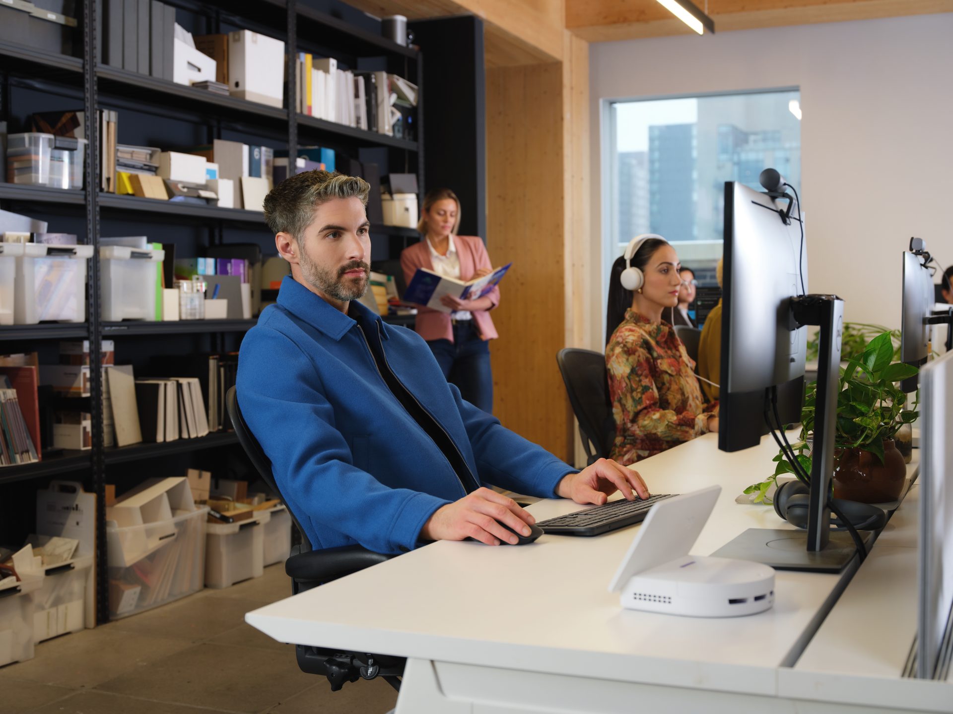 People working together in an office